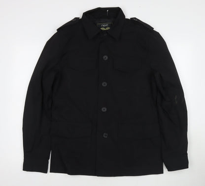 Next Womens Black Jacket Size M Button