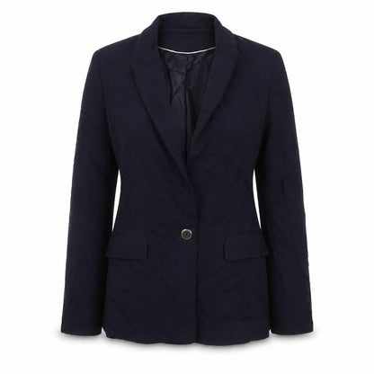 H&M Womens Blue Jacket Blazer Size 6 Button