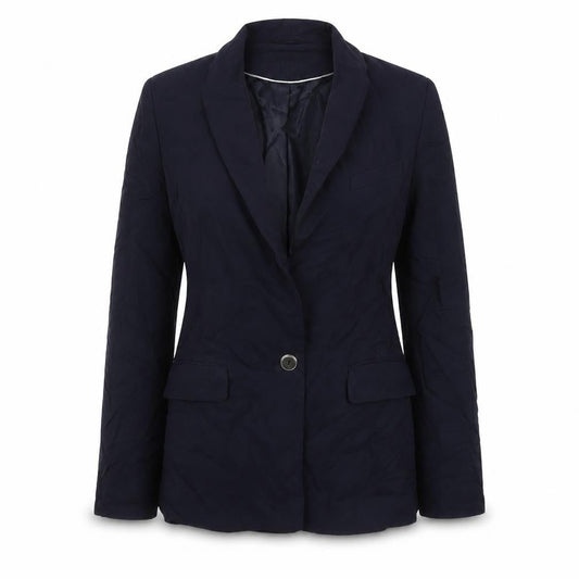 H&M Womens Blue Jacket Blazer Size 6 Button