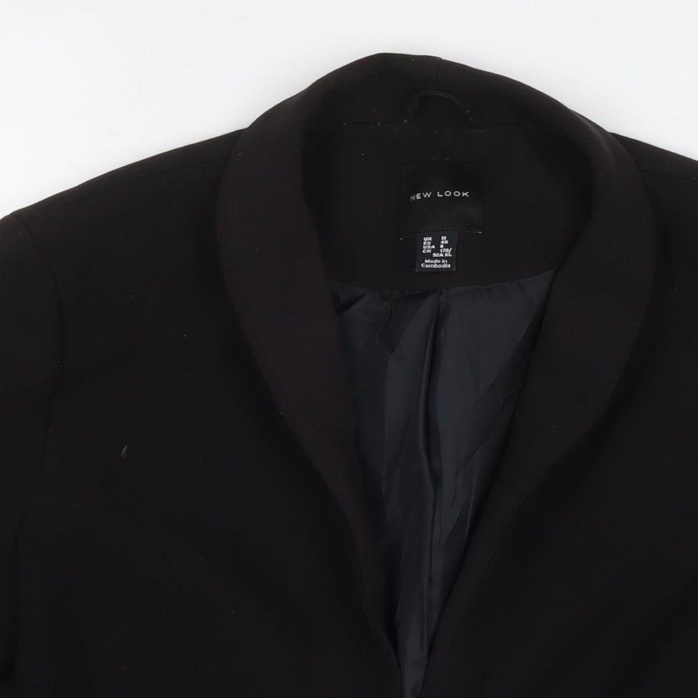 New Look Womens Black Jacket Blazer Size 12
