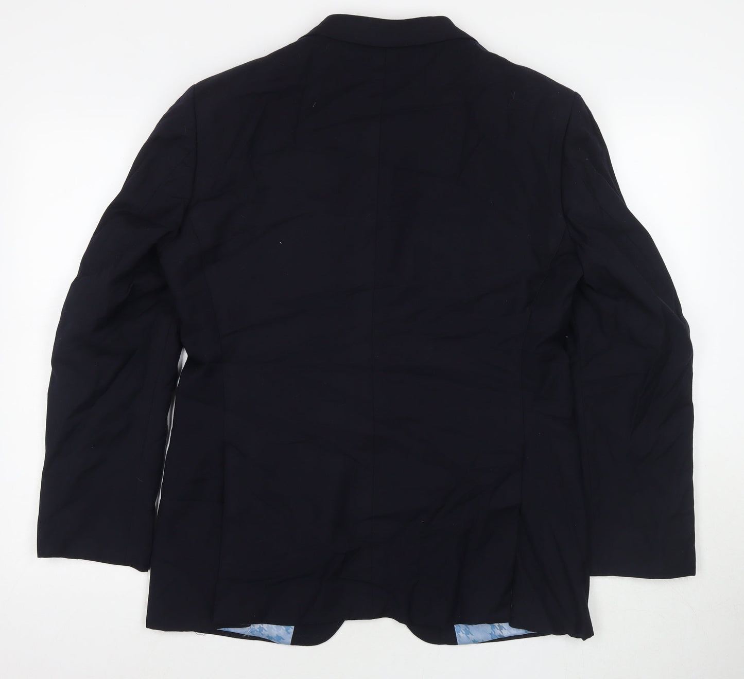 Marks and Spencer Mens Blue Wool Jacket Suit Jacket Size 38 Regular