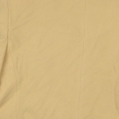 St Michael Womens Beige Pea Coat Coat Size 16 Button