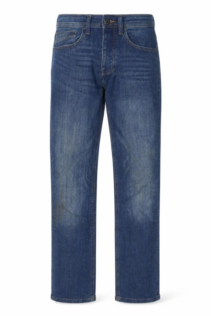 Denim & Co. Mens Blue Cotton Straight Jeans Size 30 in L32 in Regular Zip
