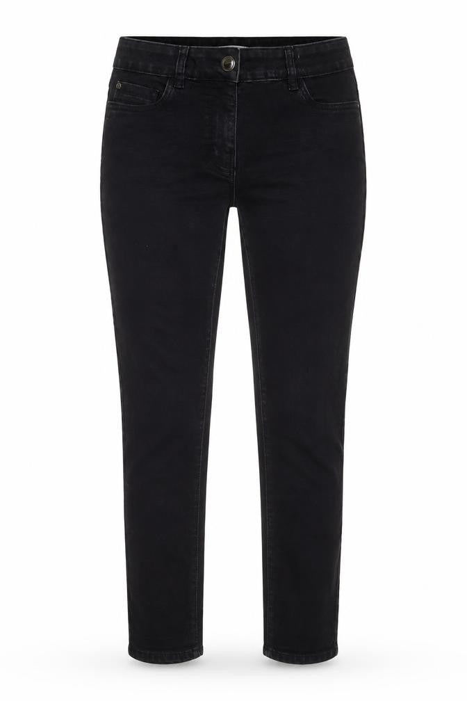 George Womens Black Cotton Skinny Jeans Size 10 L24 in Regular Zip