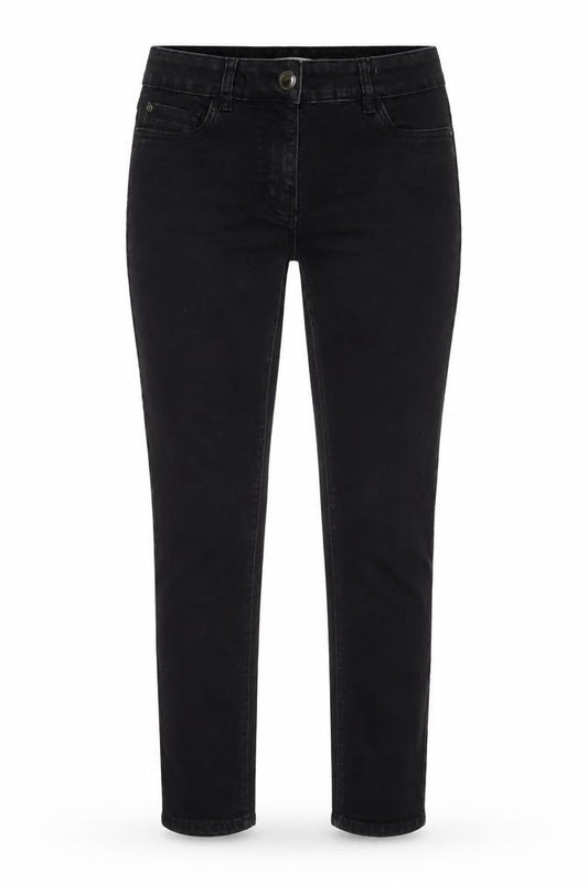 George Womens Black Cotton Skinny Jeans Size 10 L24 in Regular Zip