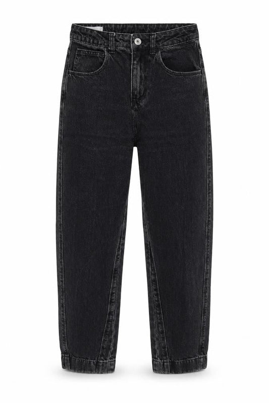COLLUSION Womens Grey Cotton Straight Jeans Size 28 in L30 in Regular Tie