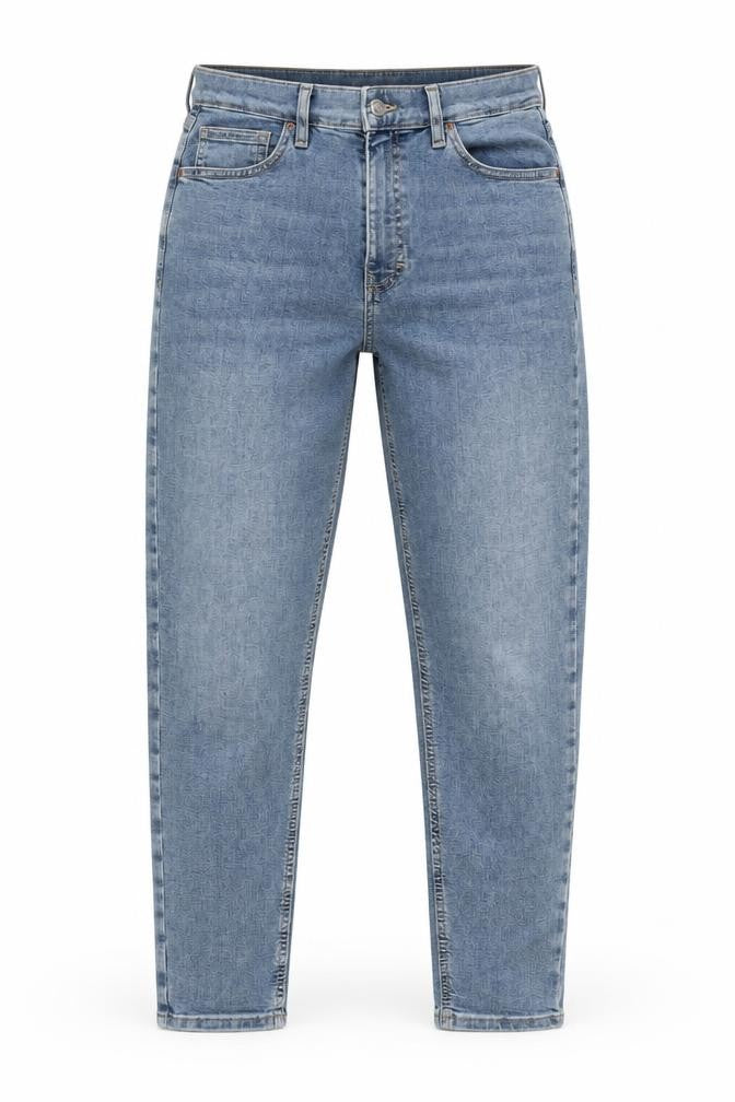 Topshop Womens Blue Cotton Straight Jeans Size 30 in L30 in Regular Zip