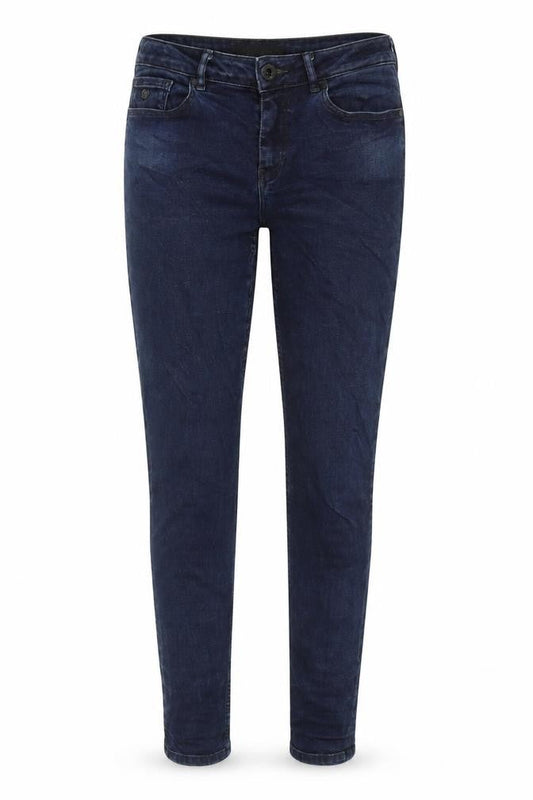 Scotch & Soda Womens Blue Cotton Blend Tapered Jeans Size 28 in L28 in Regular Zip