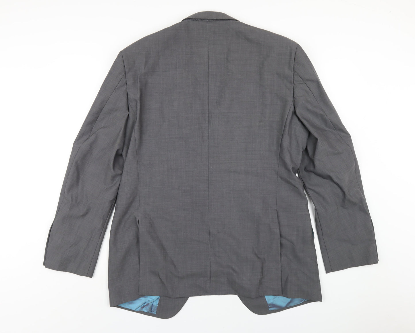 Marks and Spencer Mens Grey Wool Jacket Blazer Size 42 Regular