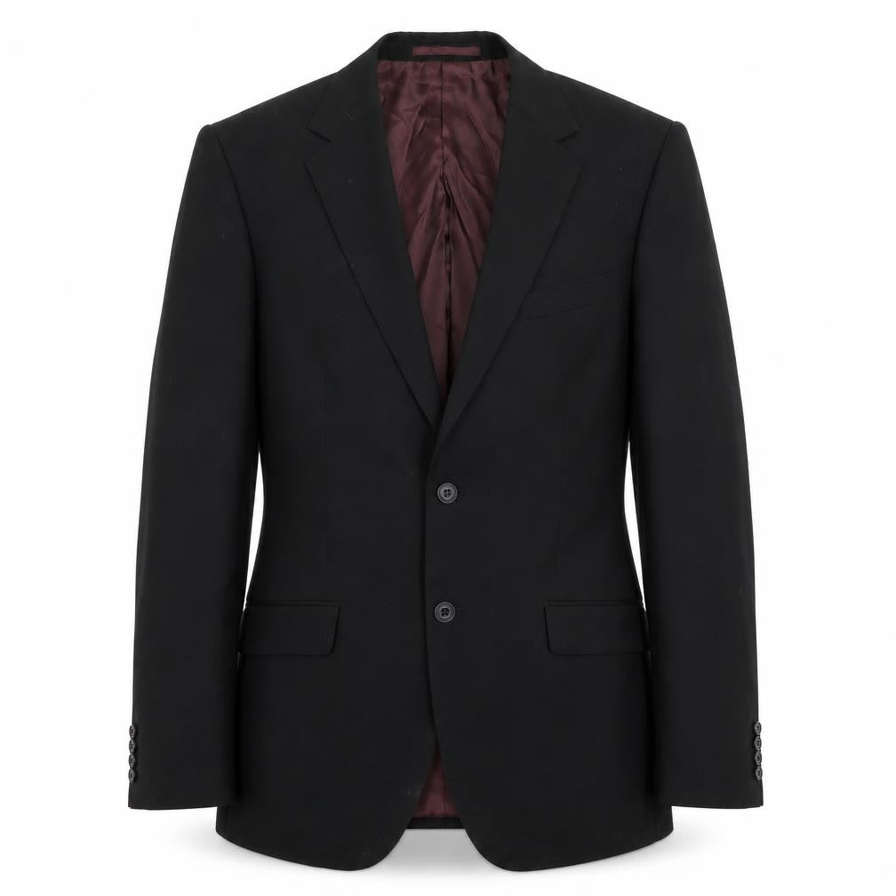 Marks & Spencer Mens Black Wool Jacket Blazer Size 40 Regular