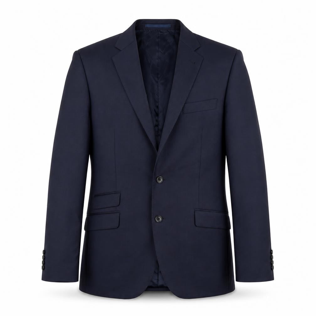 New & Lingwood Mens Blue Polyester Jacket Blazer Size 40 Regular