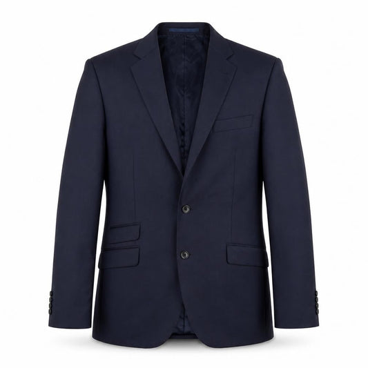 New & Lingwood Mens Blue Polyester Jacket Blazer Size 40 Regular