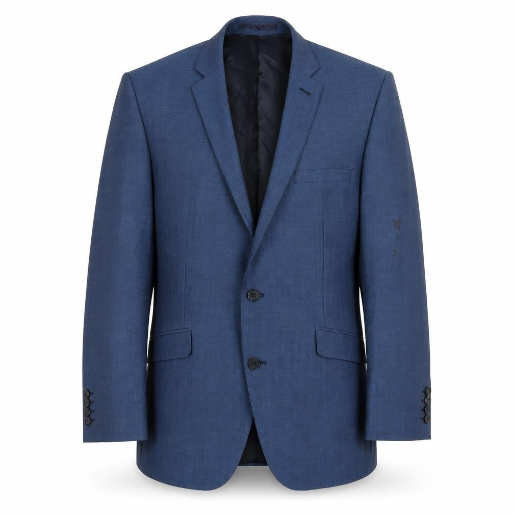 Racing Green Mens Blue Wool Jacket Blazer Size 40 Regular