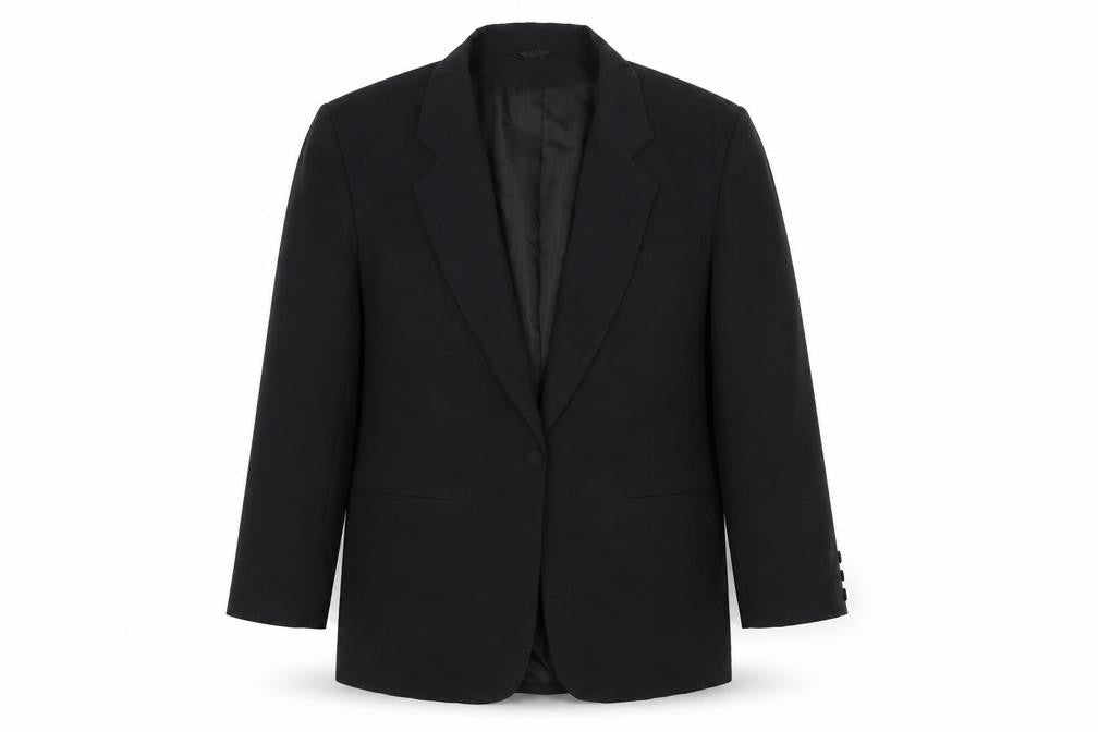 C&A Womens Black Polyester Jacket Blazer Size 14
