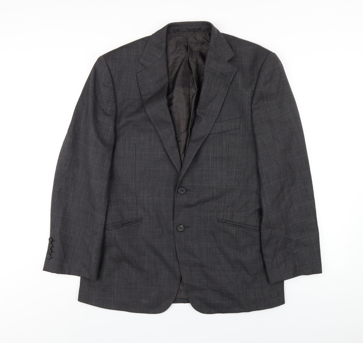 Autograph Mens Grey Wool Jacket Blazer Size 38 Regular