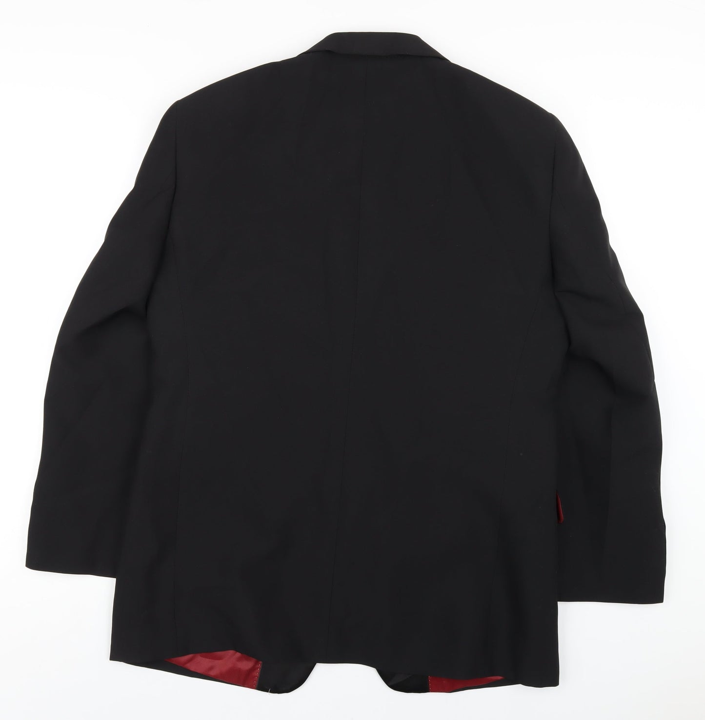 Charlton Gray Mens Black Polyester Jacket Blazer Size 40 Regular