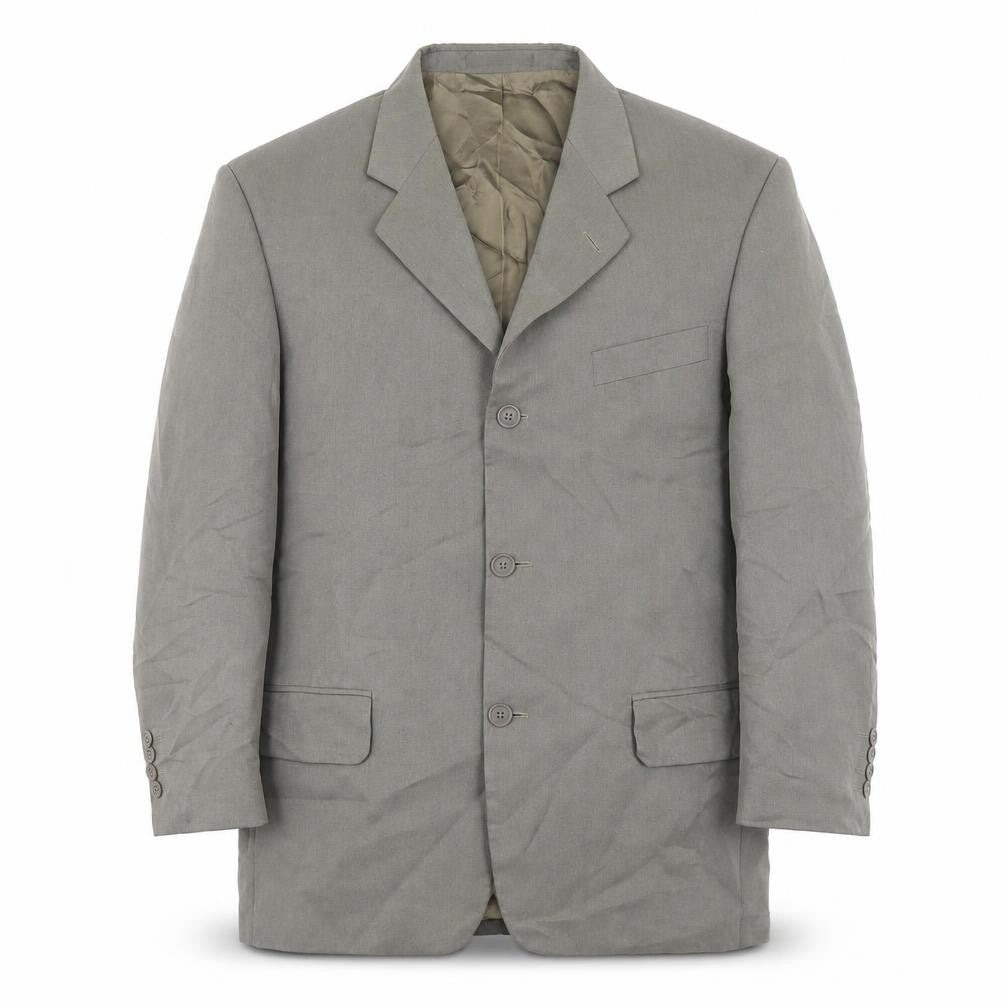 Ciro Citterio Mens Green Polyester Jacket Blazer Size 40 Regular