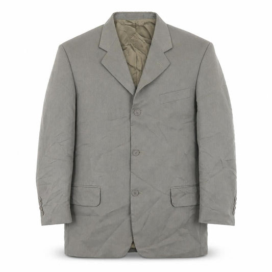 Ciro Citterio Mens Green Polyester Jacket Blazer Size 40 Regular