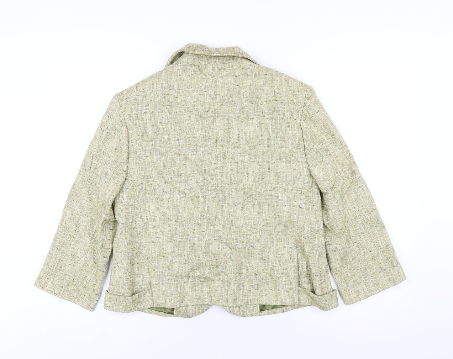 NEXT Womens Green Jacket Coat Size 12 Snap