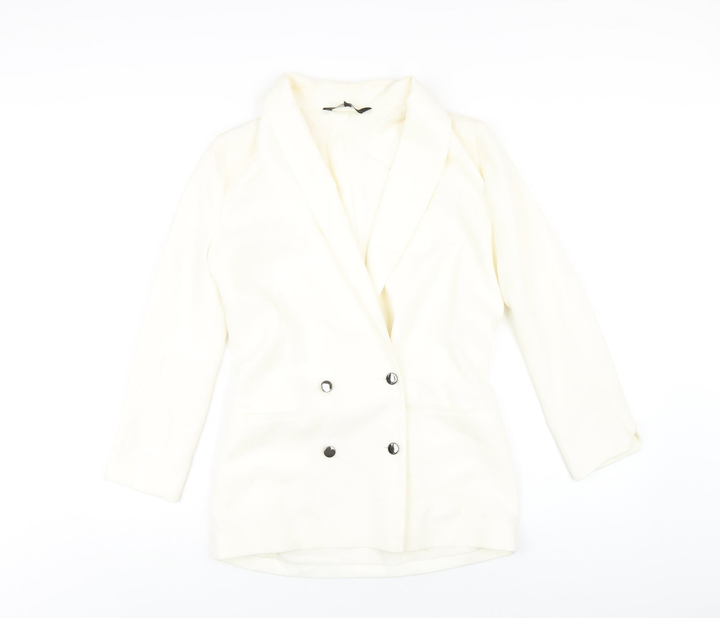 NEXT Womens Ivory Jacket Blazer Size 6 Button