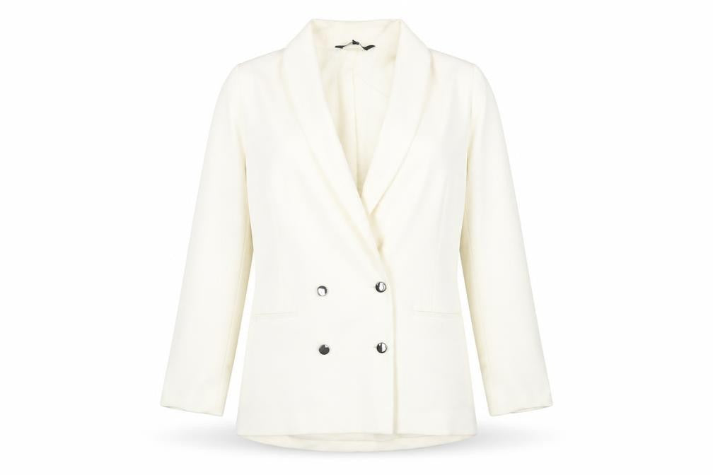 NEXT Womens Ivory Jacket Blazer Size 6 Button