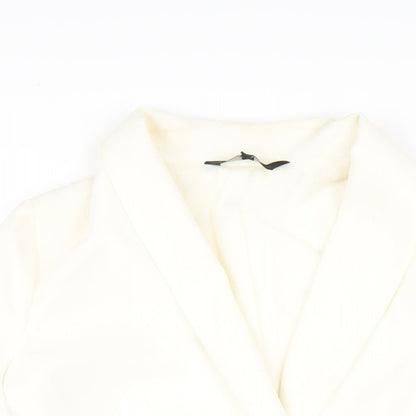 Next Womens Ivory Jacket Blazer Size 6 Button