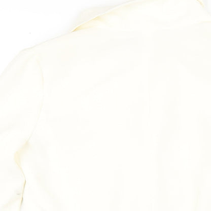 Next Womens Ivory Jacket Blazer Size 6 Button