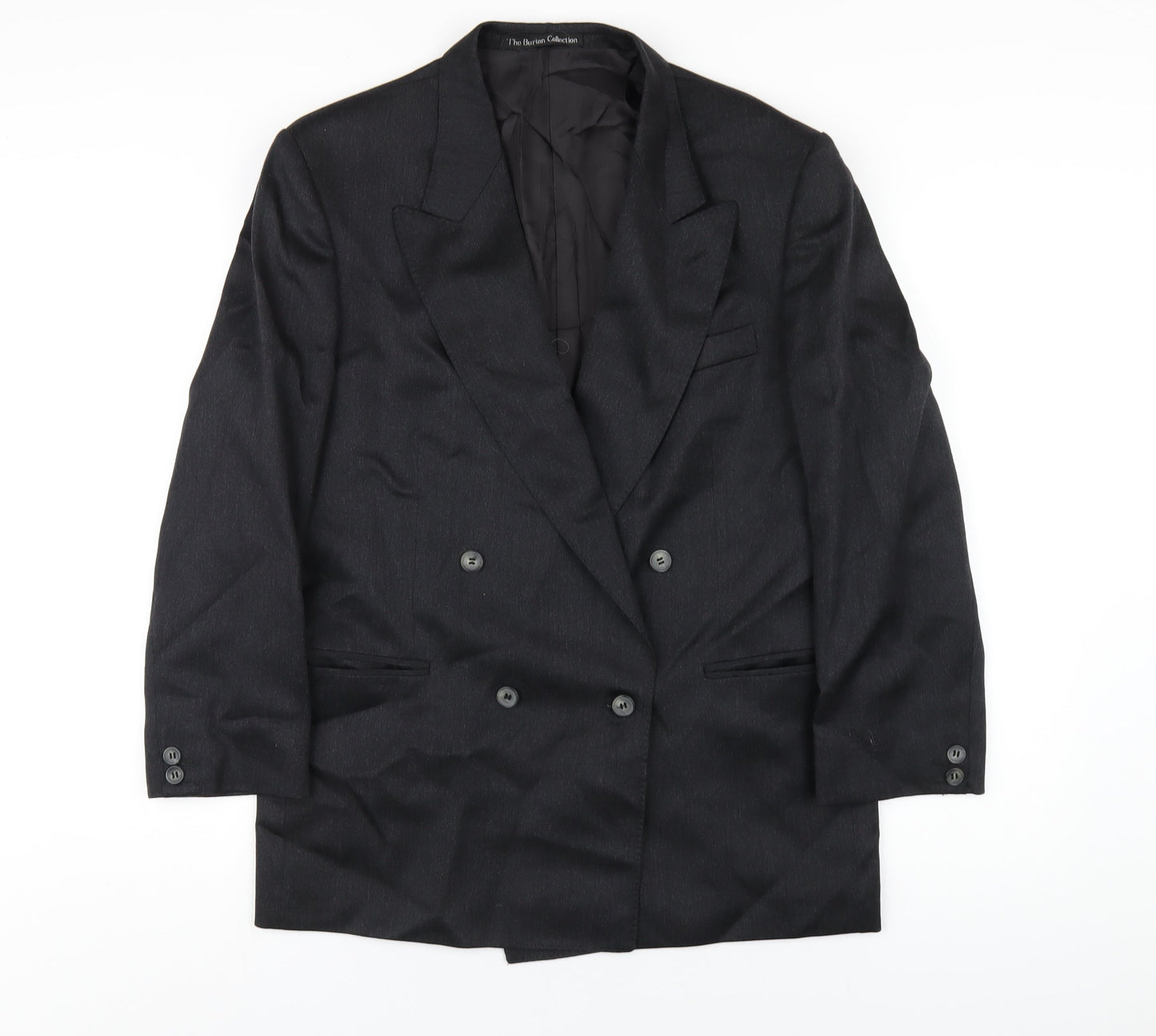 Burton Mens Grey Wool Jacket Blazer Size 42 Regular