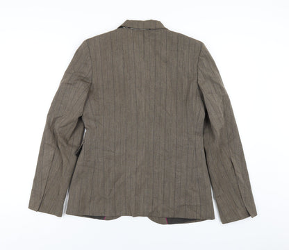 Per Una Womens Brown Jacket Blazer Size 8 Button