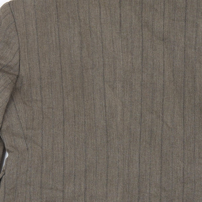 Per Una Womens Brown Jacket Blazer Size 8 Button