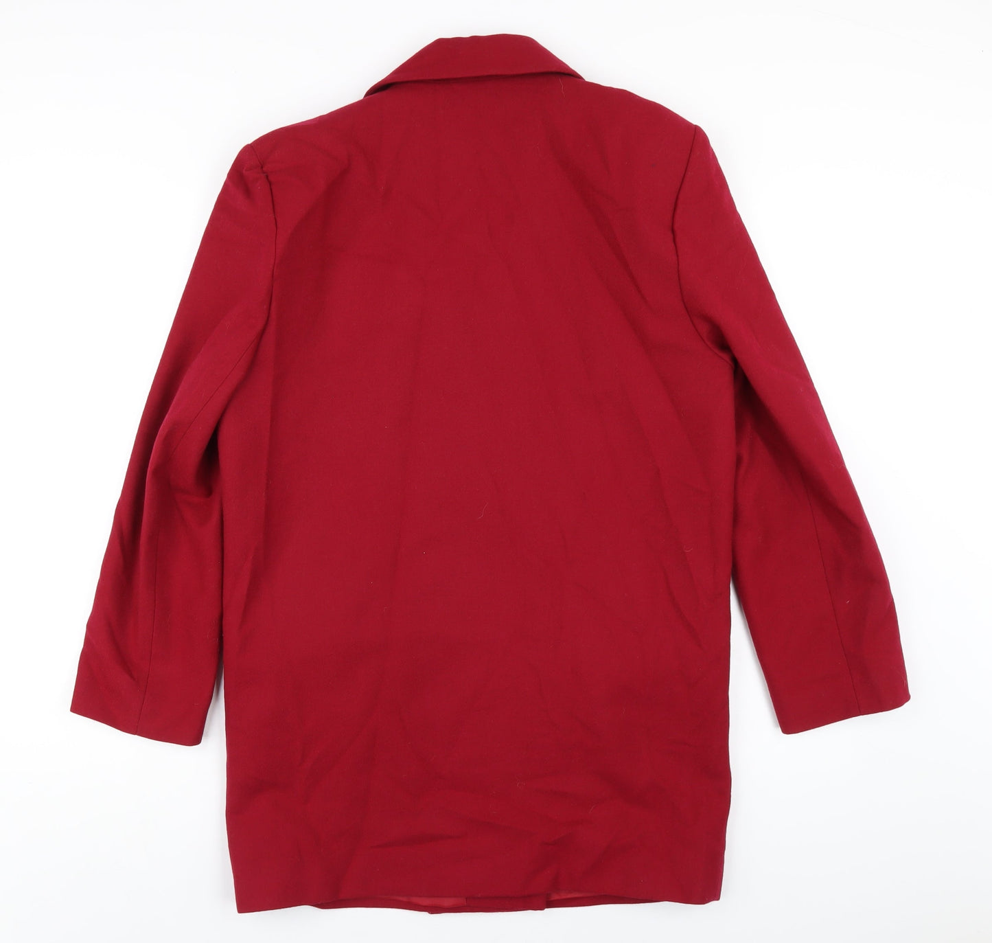 St Bernard Womens Red Jacket Blazer Size 10 Button