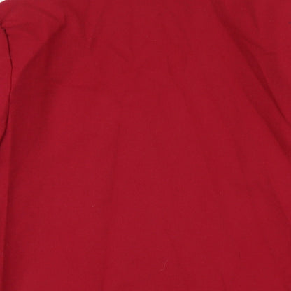 St Bernard Womens Red Jacket Blazer Size 10 Button