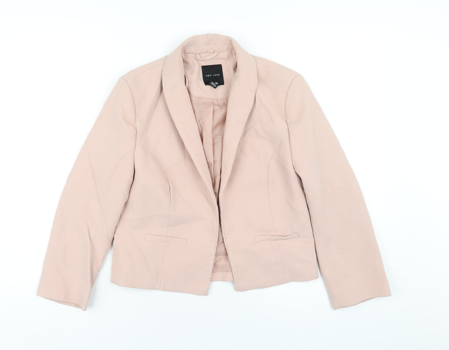 New Look Womens Pink Jacket Blazer Size 8