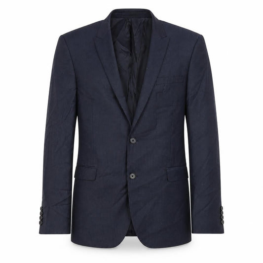 Hilton Weiner Mens Blue Wool Jacket Blazer Size 44 Regular