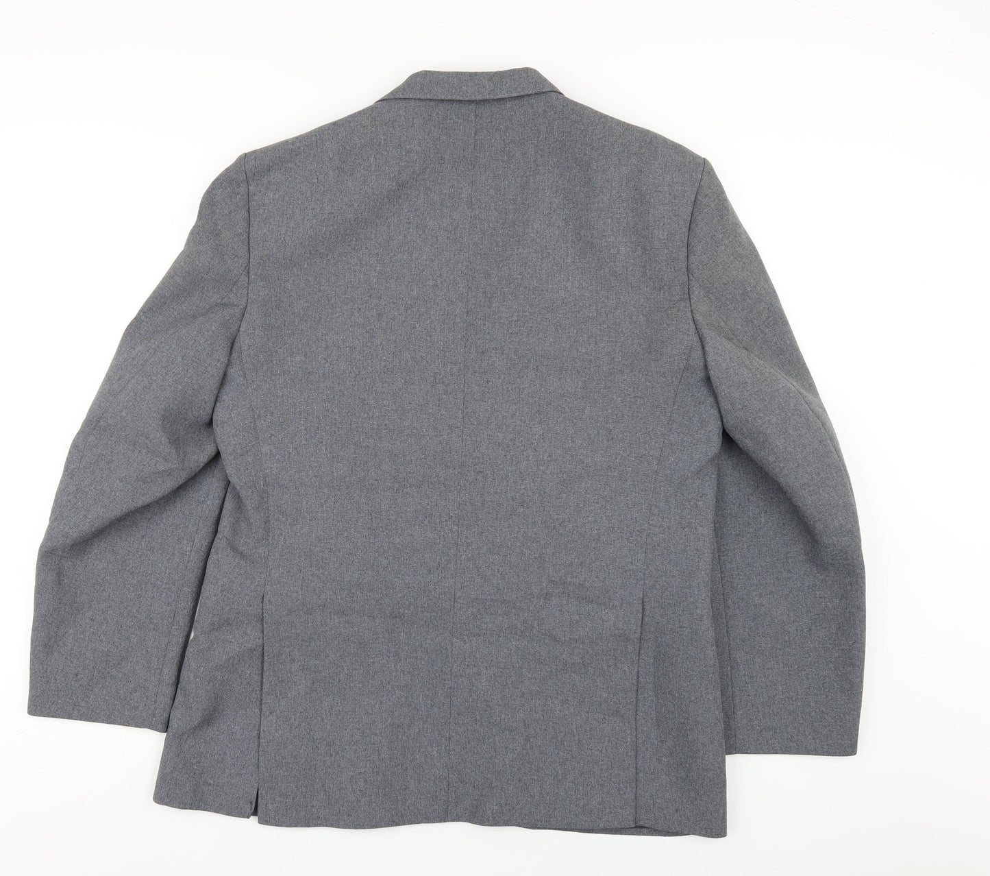 Dunn & Co Mens Grey Polyester Jacket Blazer Size 44 Regular