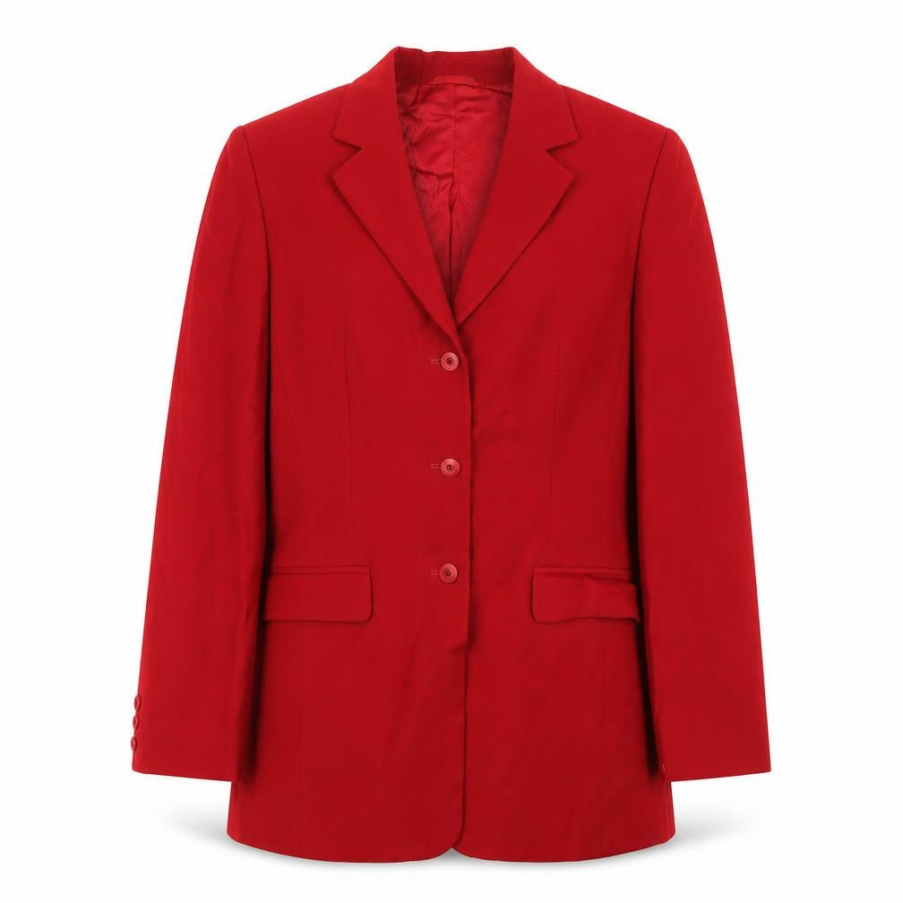 Betty Barclay Womens Red Jacket Blazer Size 10 Button