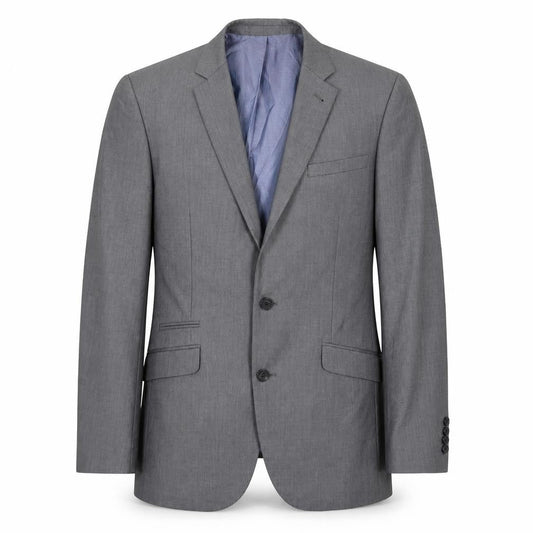 Cedar Wood State Mens Grey Polyester Jacket Blazer Size 40 Regular
