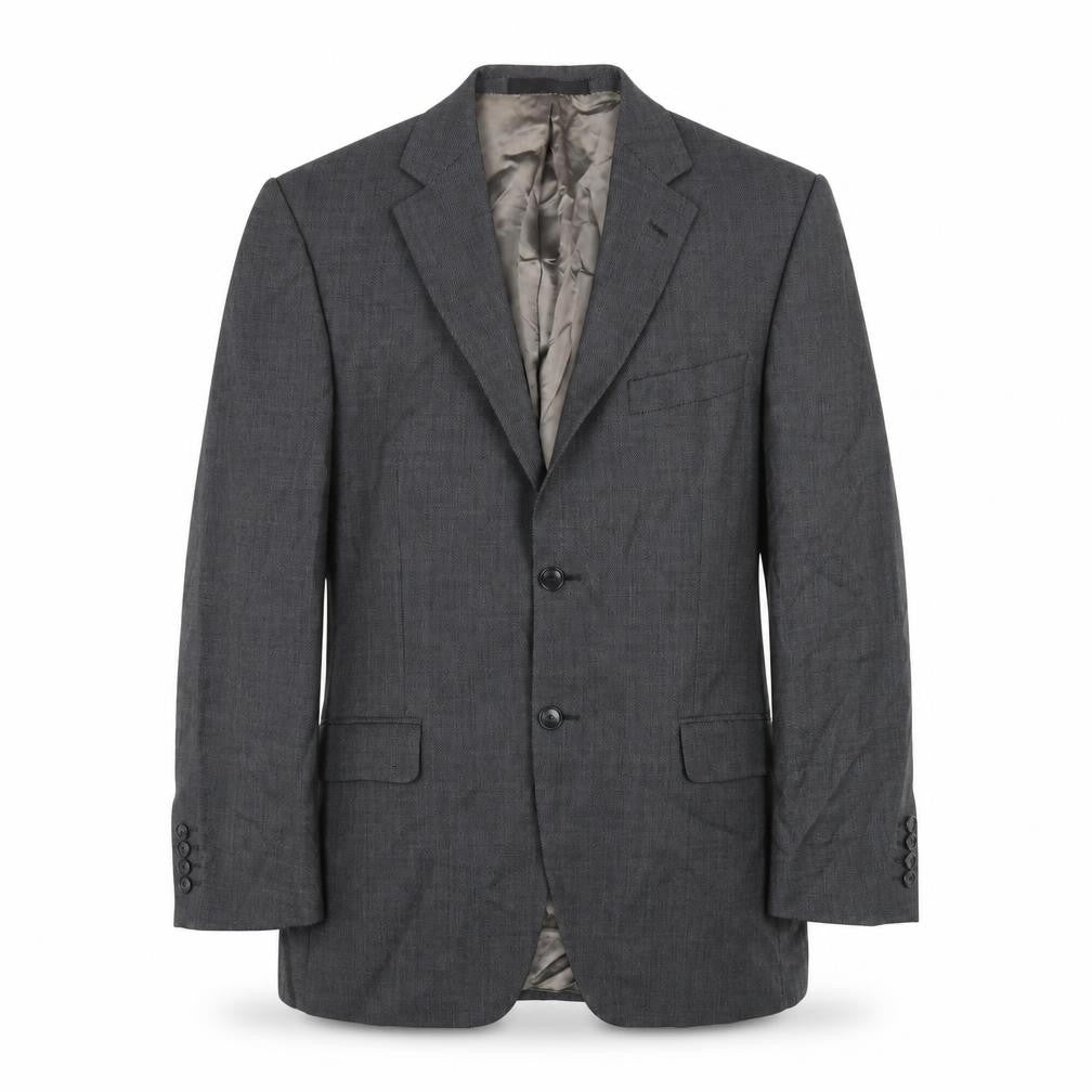 Marks & Spencer Mens Grey Wool Jacket Blazer Size 40 Regular