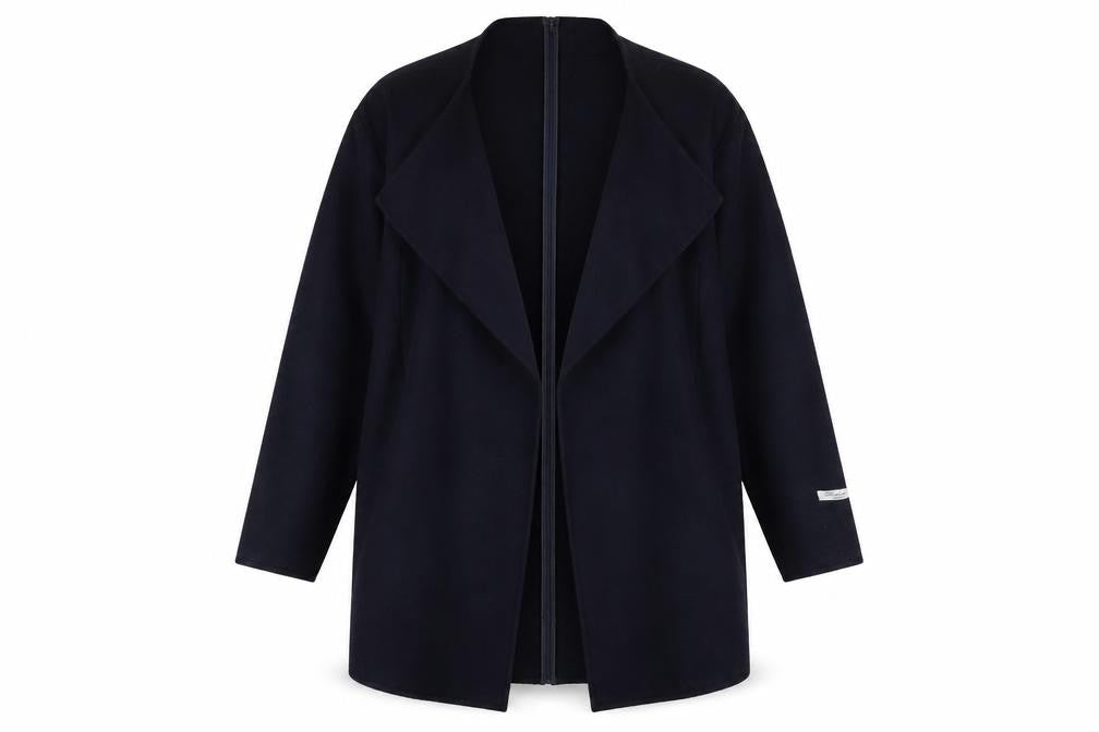 Mango Womens Blue Overcoat Coat Size S