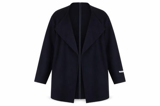 Mango Womens Blue Overcoat Coat Size S