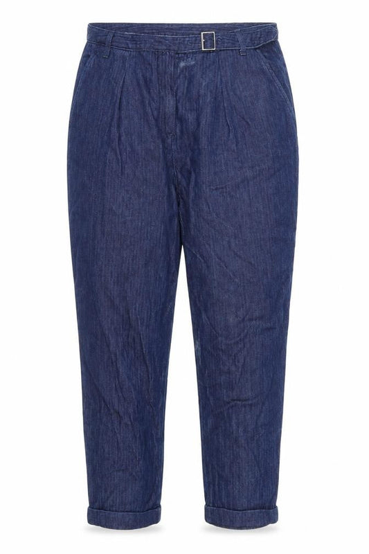 United Colors of Benetton Womens Blue Cotton Mom Jeans Size 14 L27 in Regular Zip