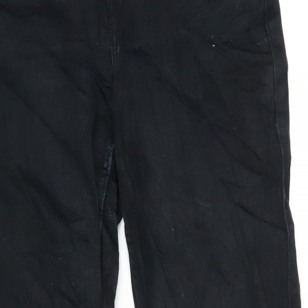 VERO MODA Womens Black Cotton Straight Jeans Size 27 in L32 in Regular Zip