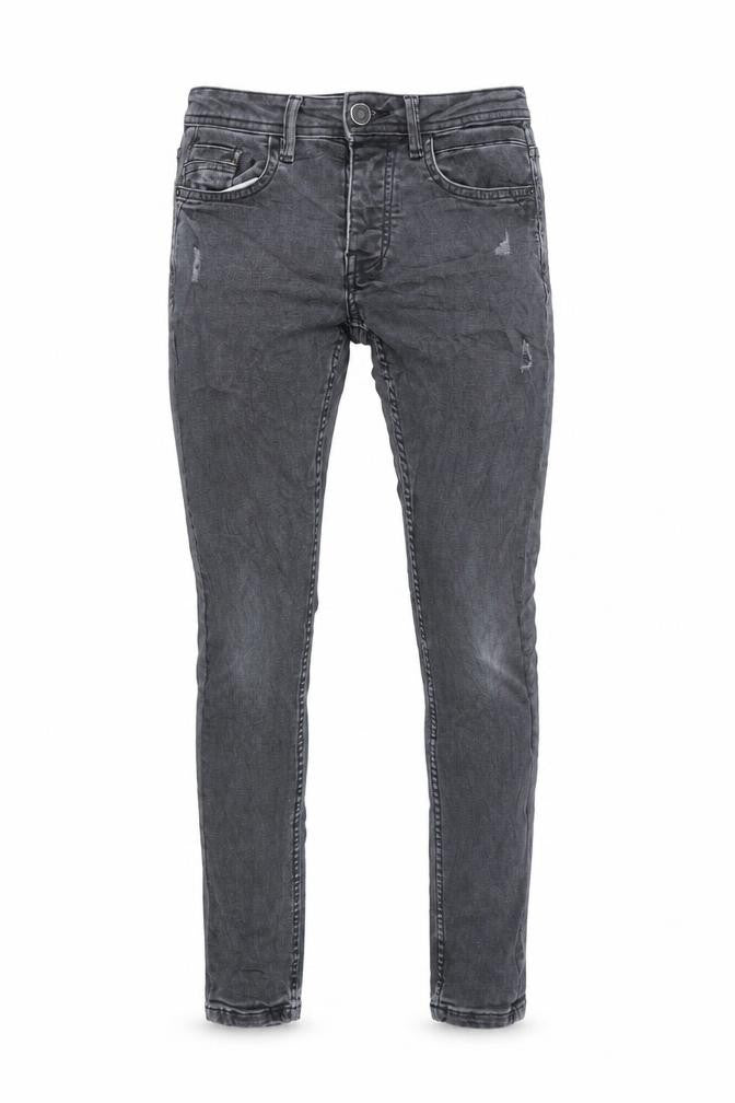 Denim & Co. Womens Grey Cotton Skinny Jeans Size 27 in L32 in Regular Button