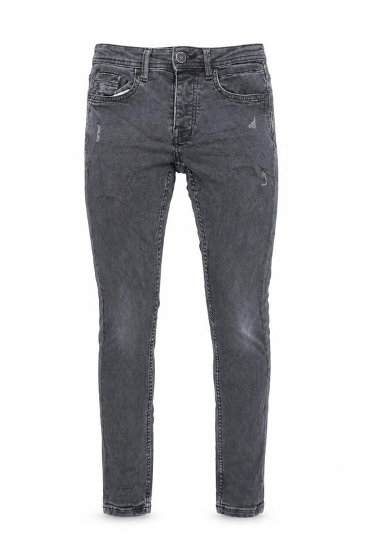 Denim & Co. Mens Grey Cotton Skinny Jeans Size 27 in L32 in Regular Button