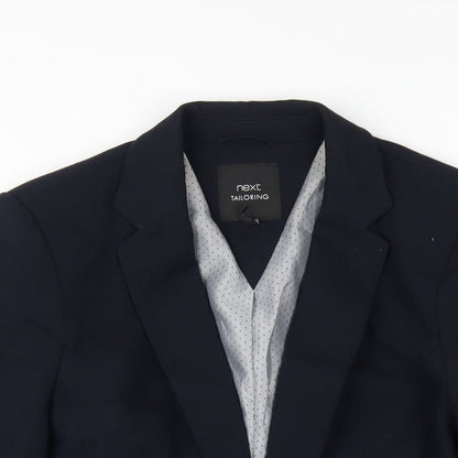 Next Womens Blue Polyester Jacket Blazer Size 10