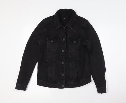 TEX Womens Black Jacket Size M Button