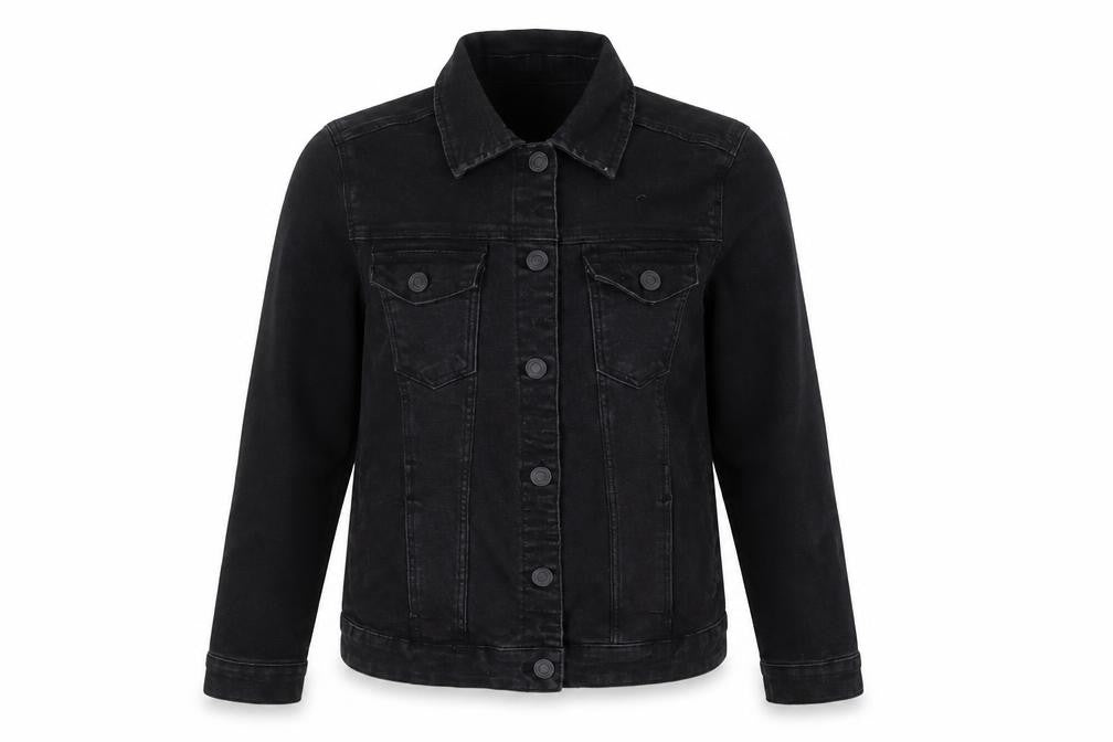 TEX Womens Black Jacket Size M Button