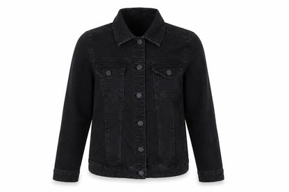 TEX Womens Black Jacket Size M Button