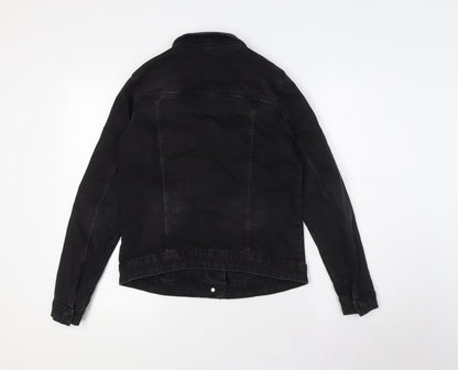 TEX Womens Black Jacket Size M Button