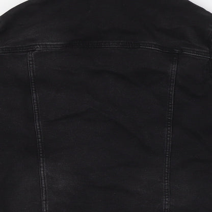 TEX Womens Black Jacket Size M Button